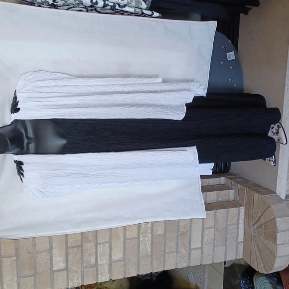 VINTAGE Avant Garde Black/white Lerner Dress & Jacket, below the knee - Picture 1 of 8